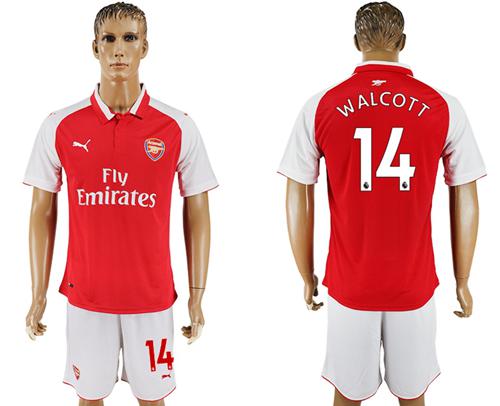 Arsenal #14 Walcott Home Soccer Club Jersey - Click Image to Close